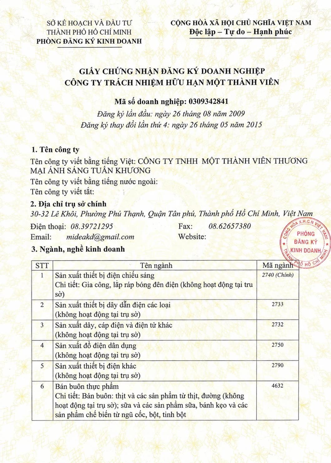 Đăng Ký Kinh Doanh