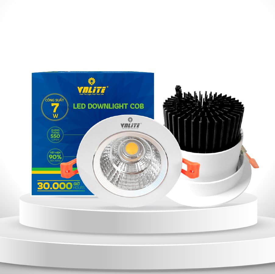 VNLITE LED DOWNLIGHT COB 7W 3000K