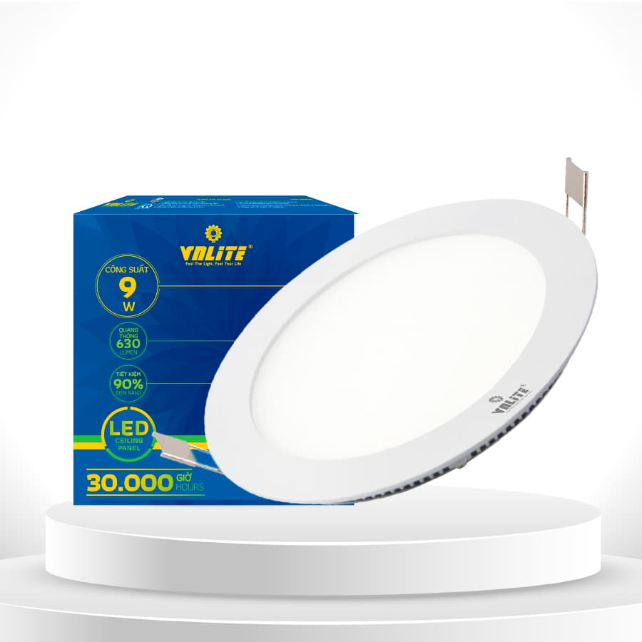 VNLITE LED ÂM TRẦN SM 9W 4000K TRÒN
