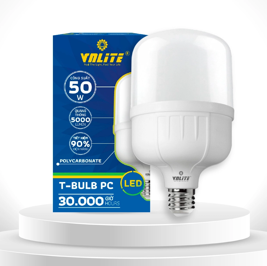VNLITE LED T-BULB PC 50W 6500K E27
