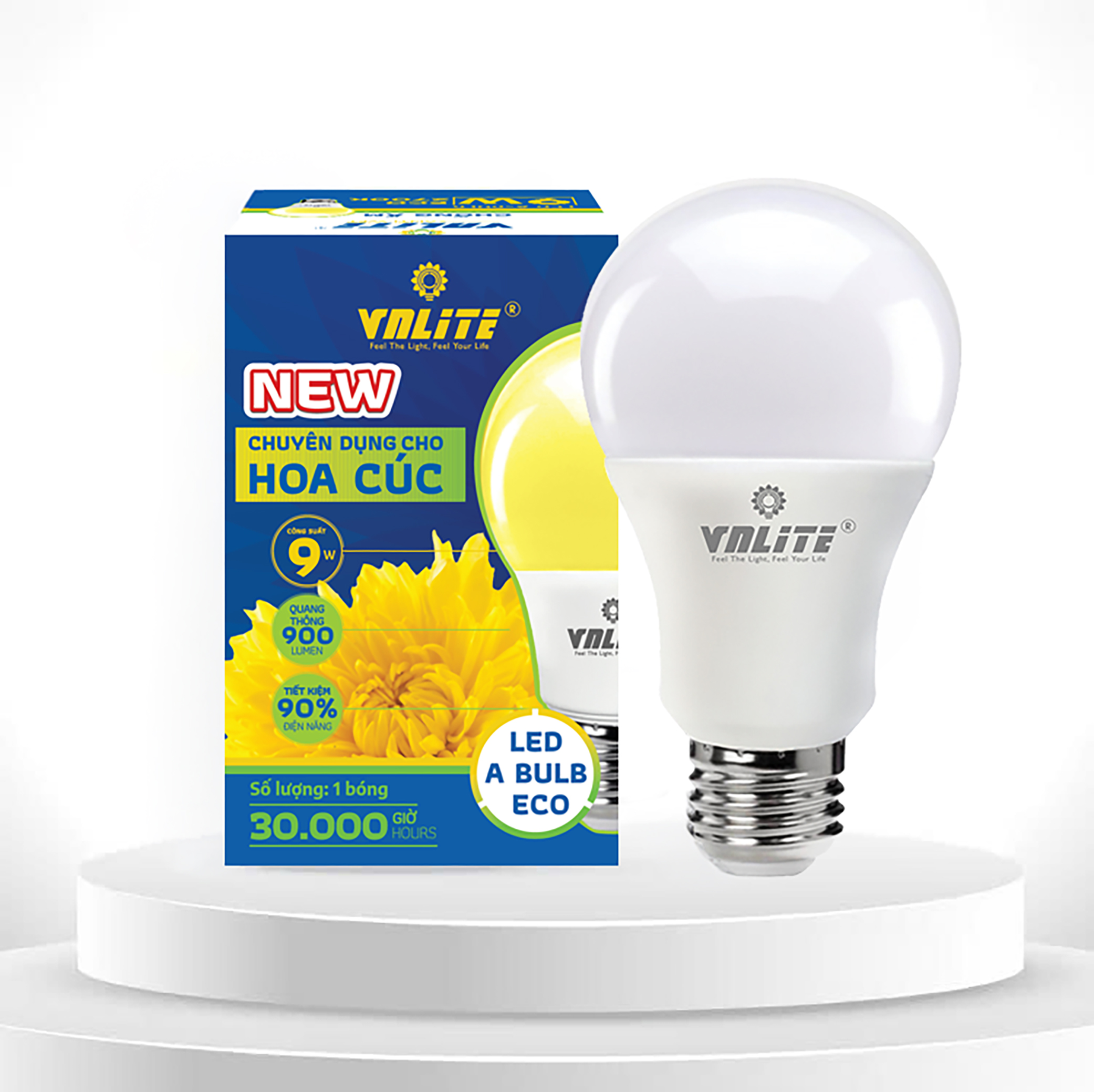 VNLITE LED A-BULB ECO 9W 2700K E27